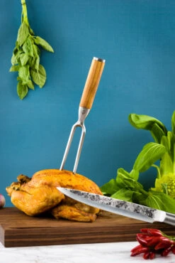 Olive Forged Trancheervork -Bialettihand Winkel image 116