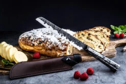 Leather Forged Leren Hoes Broodmes -Bialettihand Winkel image 15