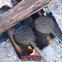 Rome Pie Iron Round Pie Iron -Bialettihand Winkel image 413