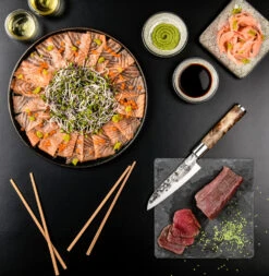 VG10 Forged Santoku 14cm -Bialettihand Winkel image 67