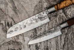 VG10 Forged Santoku 14cm -Bialettihand Winkel image 68