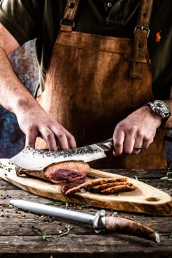 Katai Forged Slagersmes -Bialettihand Winkel image 78