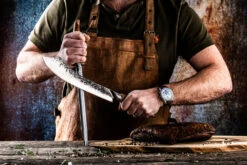 Katai Forged Slagersmes -Bialettihand Winkel image 79